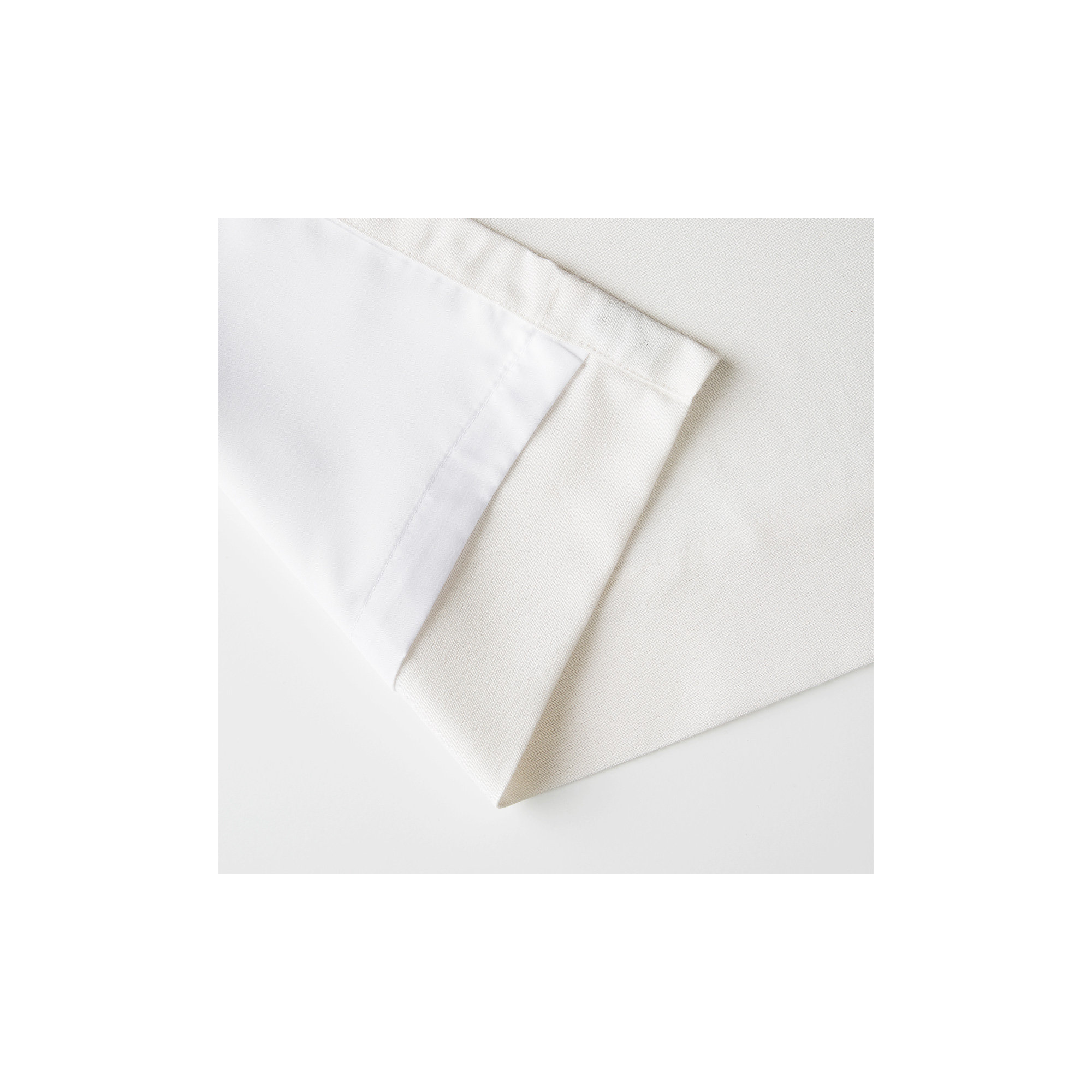 Sunbrella Delaney Light Filtering Curtain, White, 50" W x 96" L