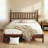 Solid Wood Retro Platform Bed with Gourd Spindle Headboard and Slat Support, No Box Spring Required, Multiple Sizes and Finishes-1325946434-1325946432