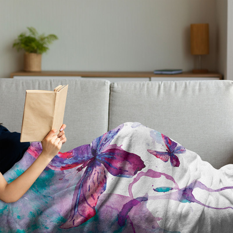 Hand Woven Throw Blanket, 70" x 90"