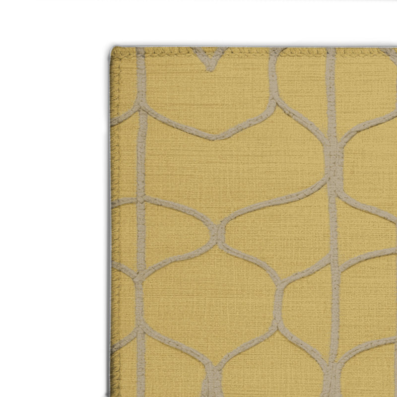 Tapis brun intérieur et extérieur Trellis, Rectangulaire 2 pi x 3 pi