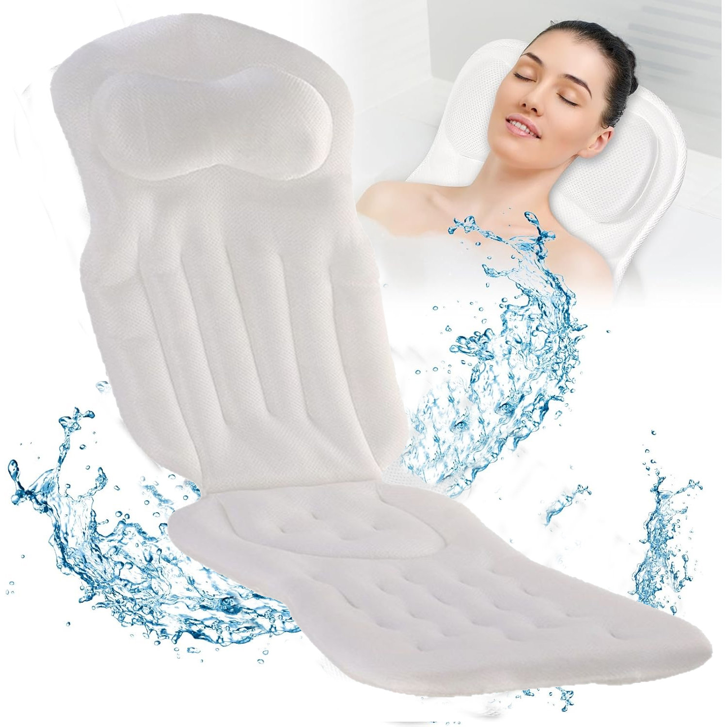 Oreiller de bain et spa Hankey appuie-tête avec ventouses baignoire