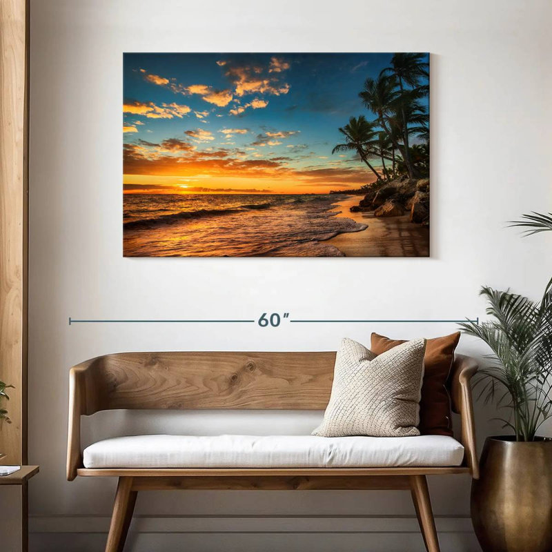 Gillard, coucher de soleil, scène de Gillard, H 30 po x l 45 po