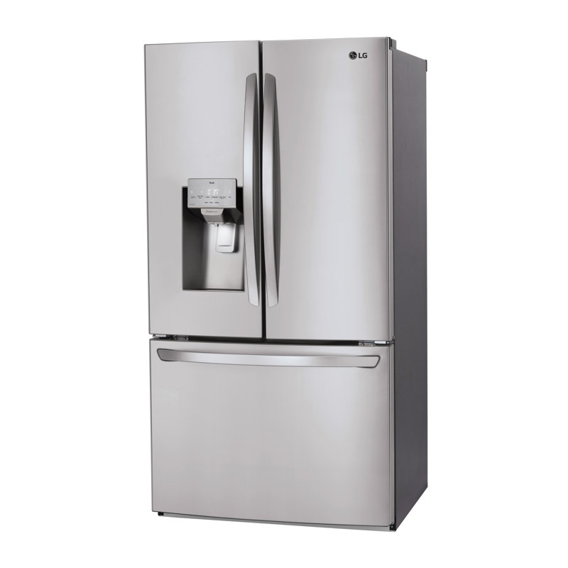 LG 3 Door French Door, Standard Depth, Ice and Water with Single Ice Maker, 28 cu. ft., Stainless Steel
