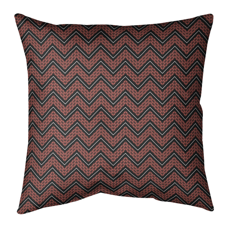 Coussin Rhonda Cheval, Duvet synthétique, Rouge, Polyester filé