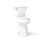 Toilette haute deux pièces à devant rond Highline, 1,28 gallon par pouce carré