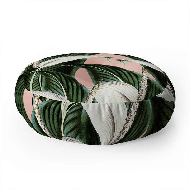 Coussin de sol en marta à motif floral doux barragan camarasa