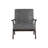 Hendrieth Faux Leather Armchair - Grey-288871415
