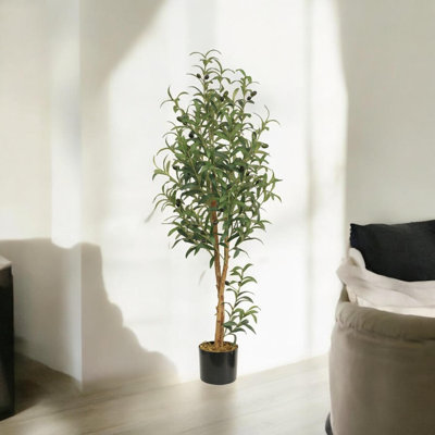 120cm Faux Olive Tree Tree in Pot