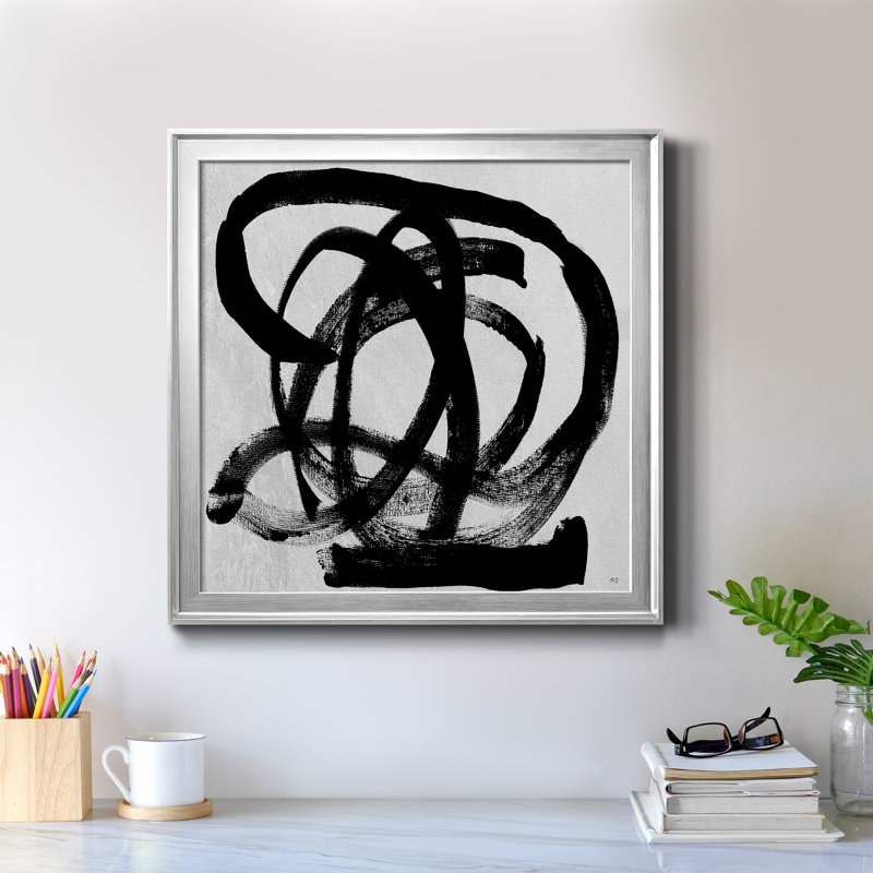 Paris minuit - Peinture sur toile encadrée, H 24 po x l 24 po x P 1 po, Toile encadrée argentée