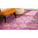 Tapis fuchsia / bleu Christa