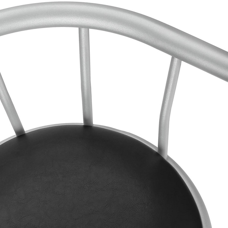Modern Minimalist Barstool, Black/Gray