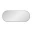 Balducci Contemporary Oval Wall Mirror with Thin Black Frame-768283062
