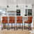 Brown Seat/Black Legs/Faux Leather