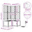 Garden Planters White 142 Cm Steel-1738447550-1738447545