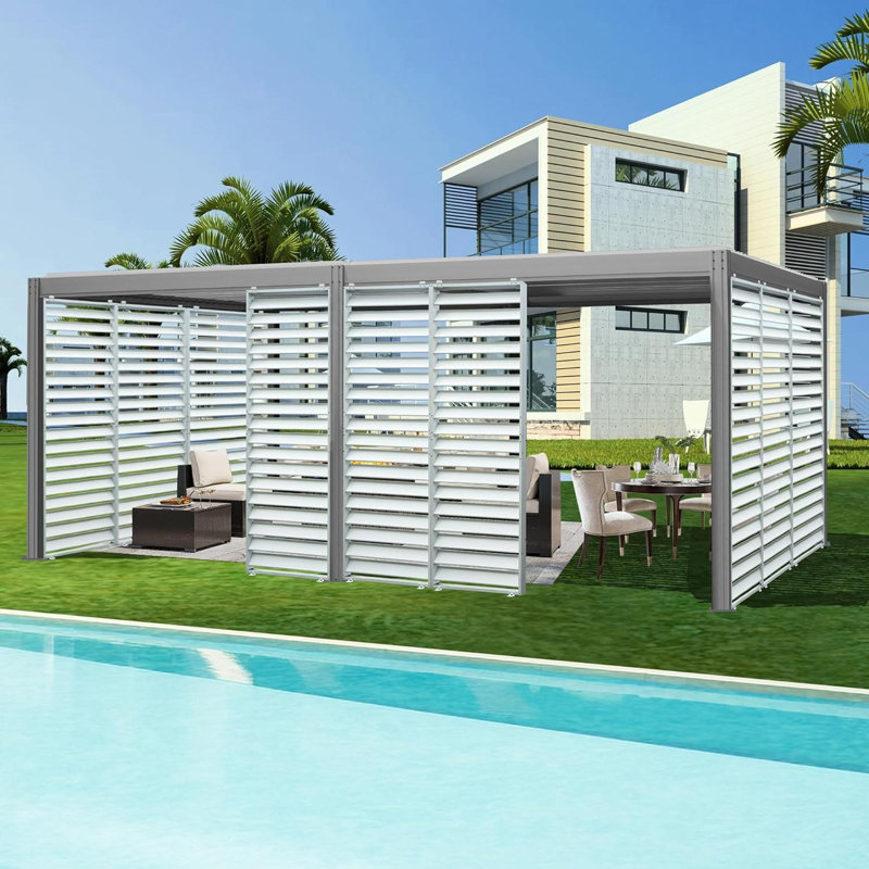 Accessoires pour pergola d'extérieur, Gris