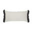 Housse de coussin rectangulaire avec insert lombaire 100% coton 