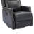 Elimelec Genuine Leather Manual Swivel Recliner-1899410562