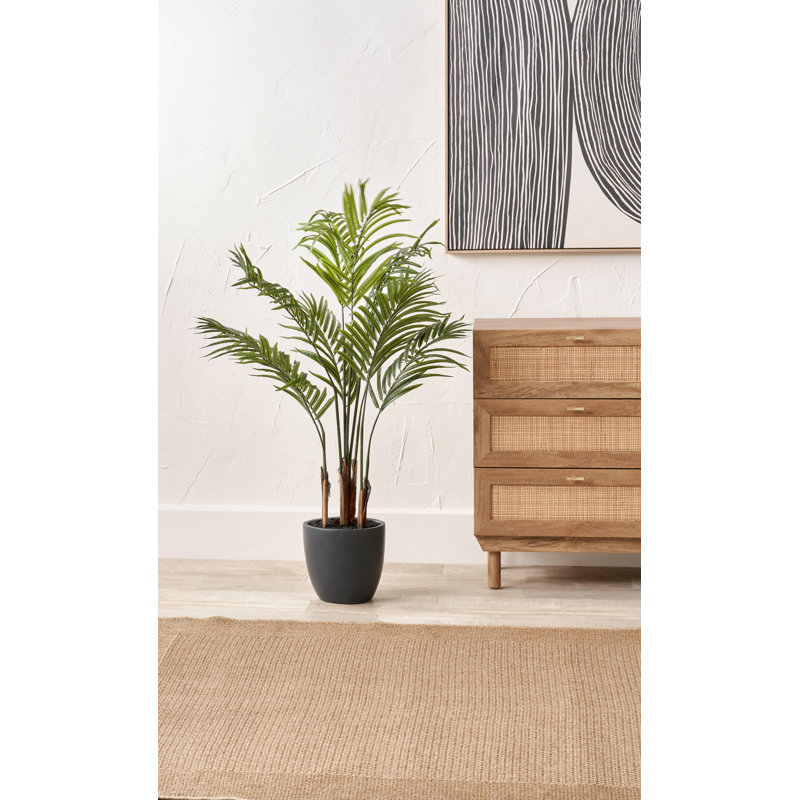 120cm Faux Plant in Cement Pot