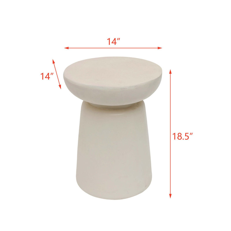 Table de bout Winston, Blanc