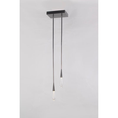 Canaseraga Stainless Steel Frame The Pour Skinny Rain Single Pendant Chandelier