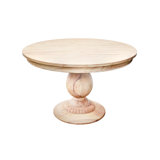 Raw Round Solid Wood Dining Table