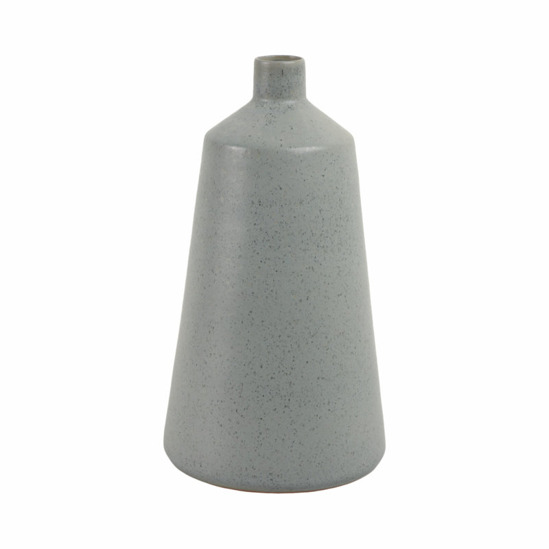 Terracotta Vase - Handcrafted Ceramic Decorative Accent With Modern Tapered Design And Narrow Neck For Stylish Home Decor