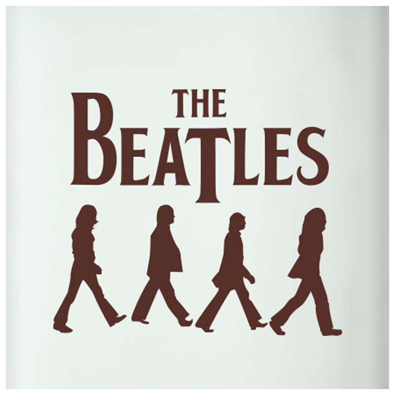 Entertainment Wall Decal, Brown