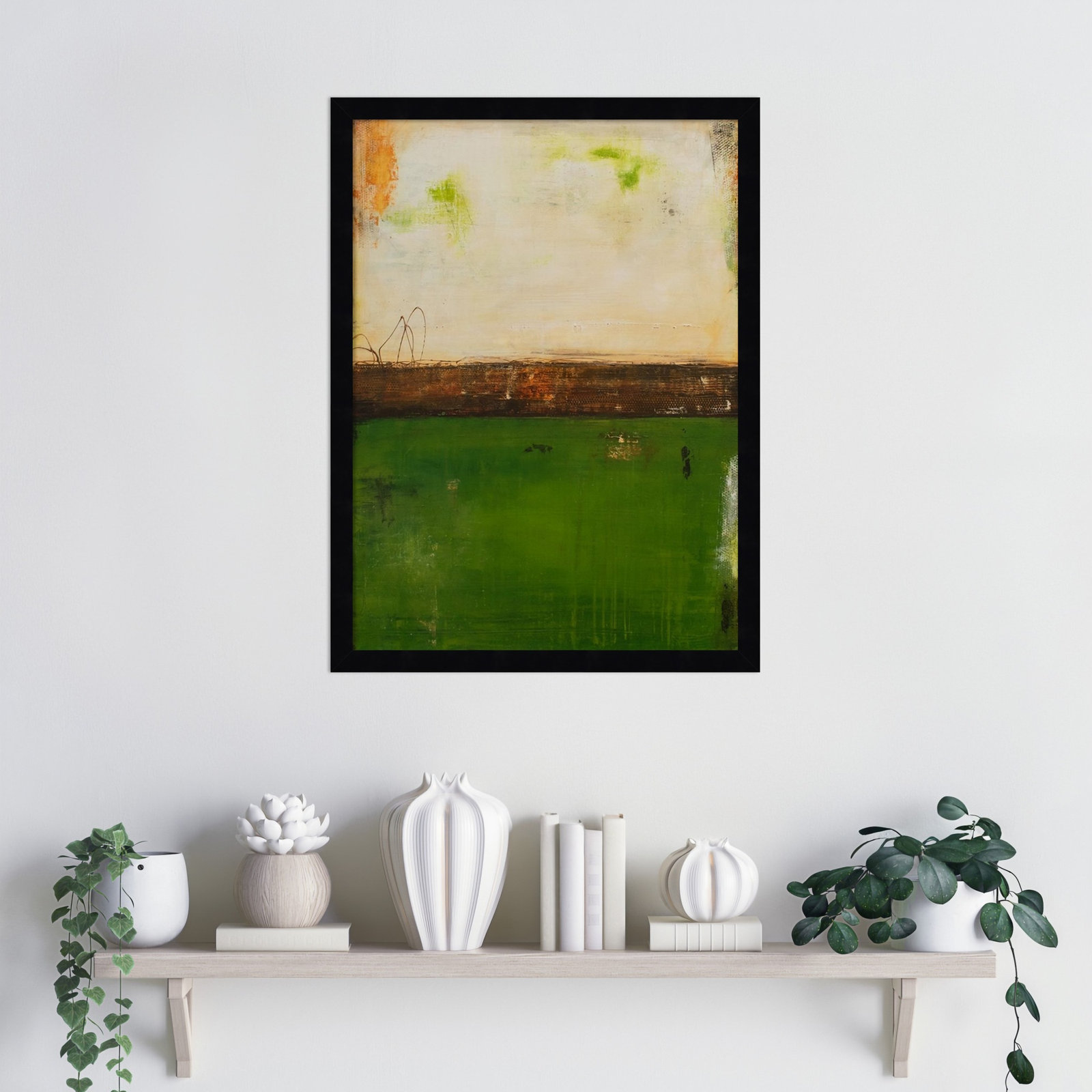 Forest Hill Trail by Mauro Wood Framed Wall Art Print, Black, 21" H x 16" W