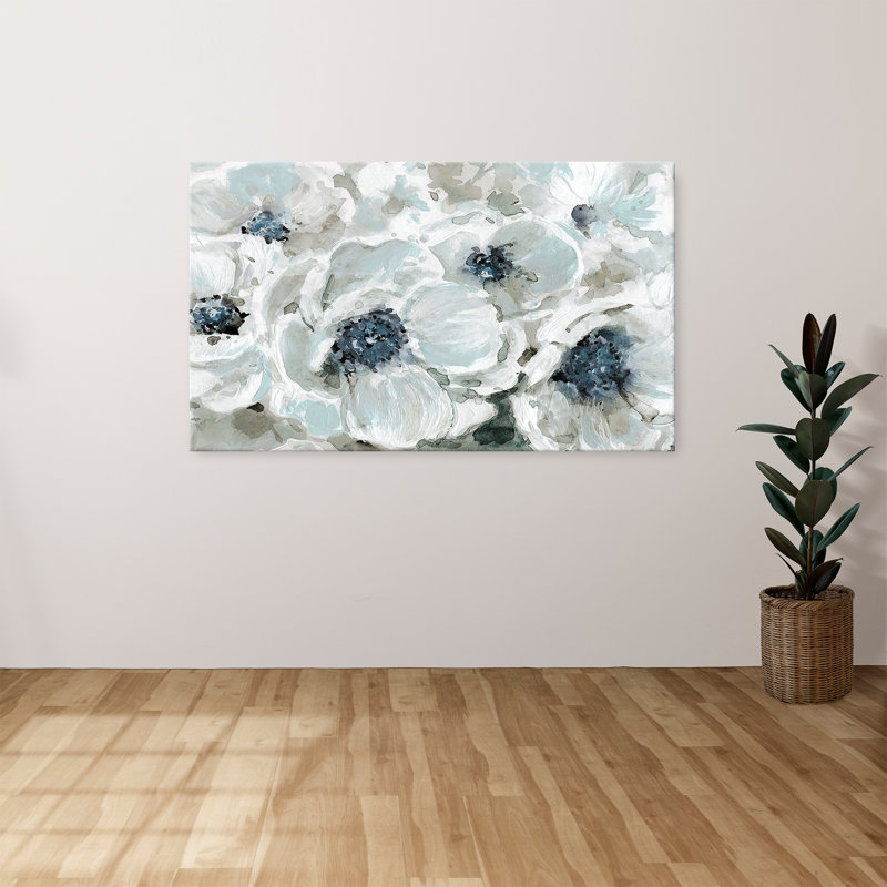 "Blues in Bloom" par Carol Robinson, reproduction sur toile, H 18 po x l 30 po x P 1 po