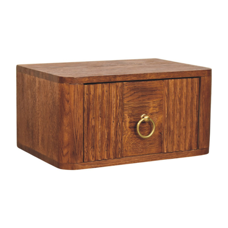 35cm W Solid Wood Bedside Table