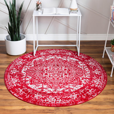 Round Oriental Area Rug