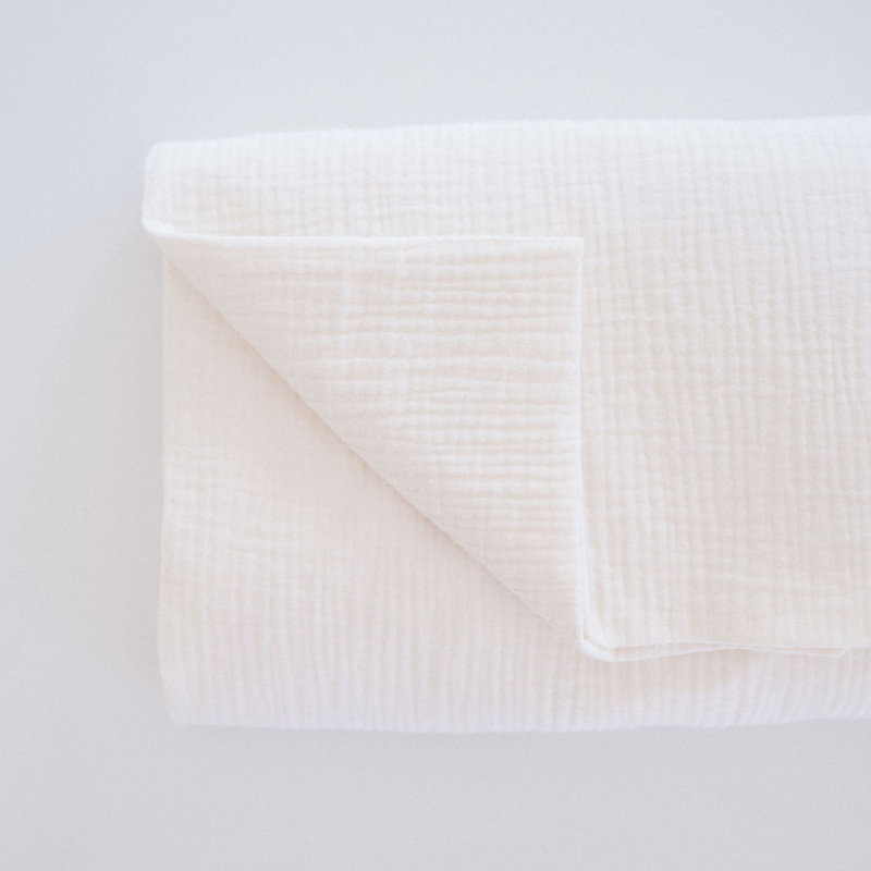 FEUILLE DE COTON IMPERMÉABLE À L'EAU MENTHE, Blanc cassé