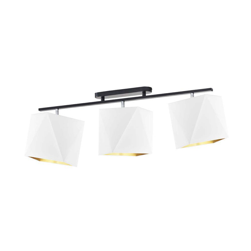 Goodell 3 - Light Kitchen Island Pendant, Matte Black, White
