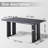 63Inch Rectangle Wood Dining Table For Kitchen, Natural Dinner Table For 4 6 People With Heavy-Duty Legs-1757531410