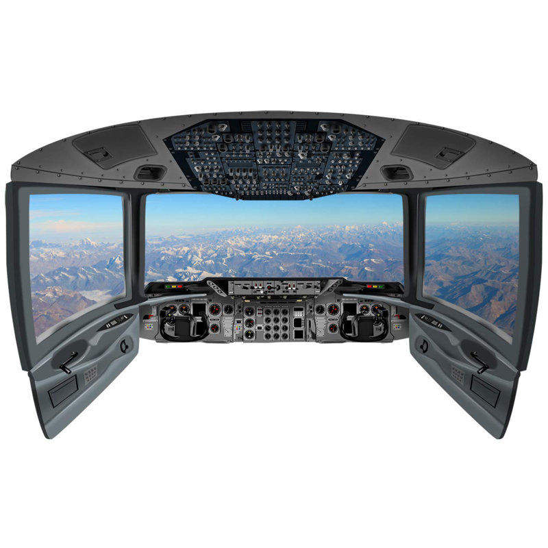 Murale pour cockpit mountain view Priyansh, H 13 po x l 22 po