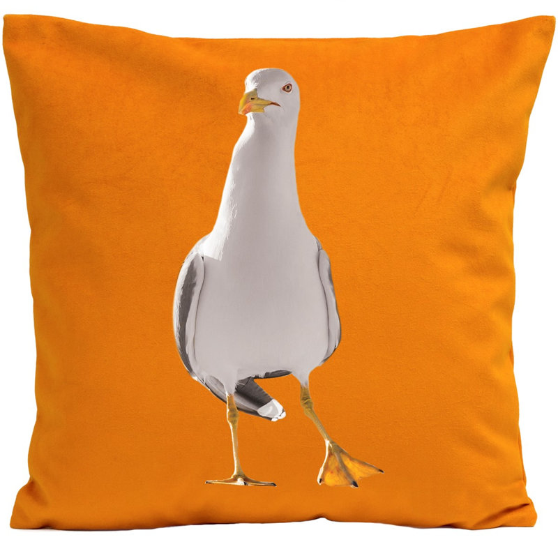 Kayley Square Cushion, Bright Orange