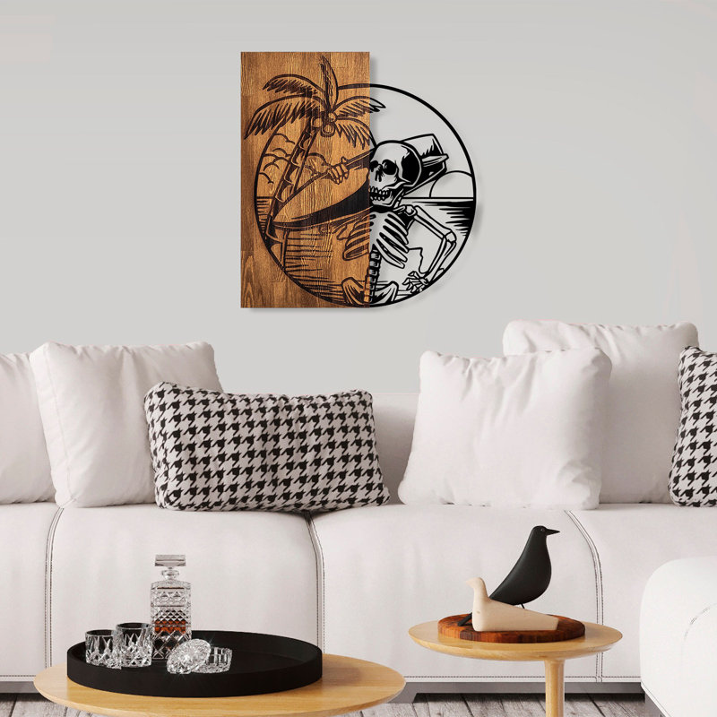 Accessoire mural décoratif en bois