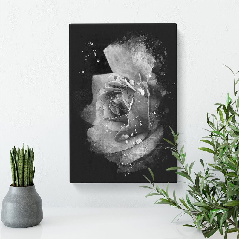 Rose Flower - Wrapped Canvas, 60cm H x 40cm W x 3cm D