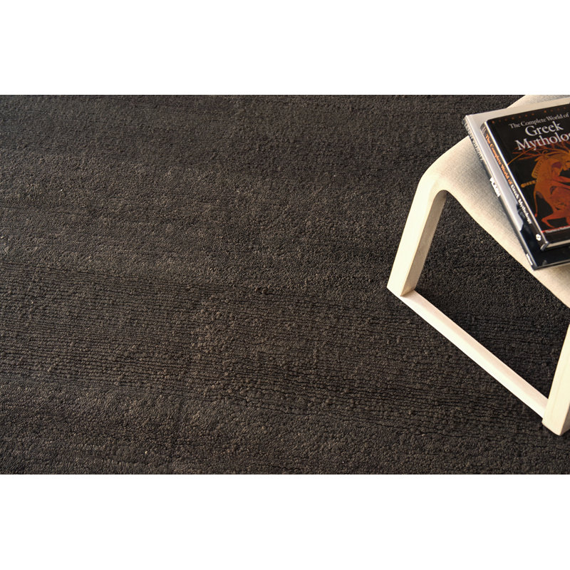 Merino Wool Solid Area Rug in Brown, Rectangle 8' x 10'