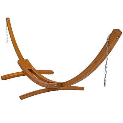 Support de hamac courbé en bois de mélèze