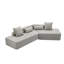 Canapé modulaire en L gris, canapé d'angle confortable pour le salon-1859313347