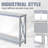 2-Tier Console Table, Sofa Side Table With Storage Shelf, Behind Sofa Table