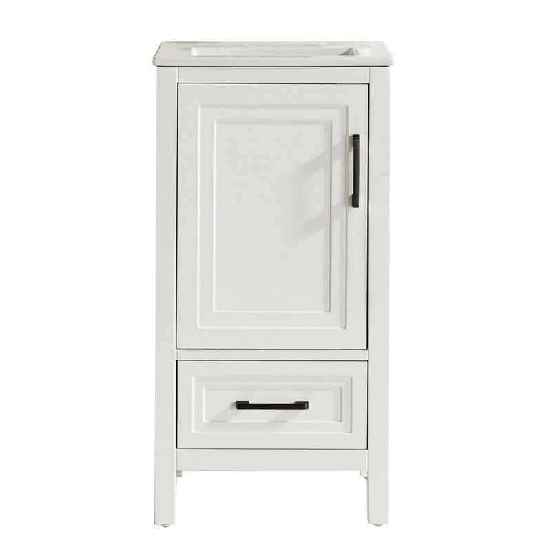 Fully Assembled 18'' Freestanding Single Bathroom Vanity With Top