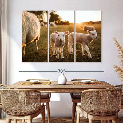 Brampt Lambs Under Morning Sky
