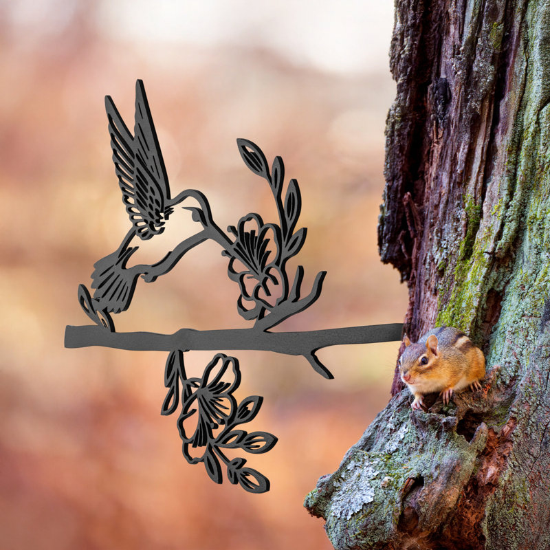 Tree Spike Silhouette - Hummingbird