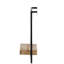 Étagère murale 15,7 po x 5,9 po x 17,7 po, fer et bois, décoration intérieure, saveur industrielle, tablette décorative 15,7 po x 5,9 po x 17,7 po