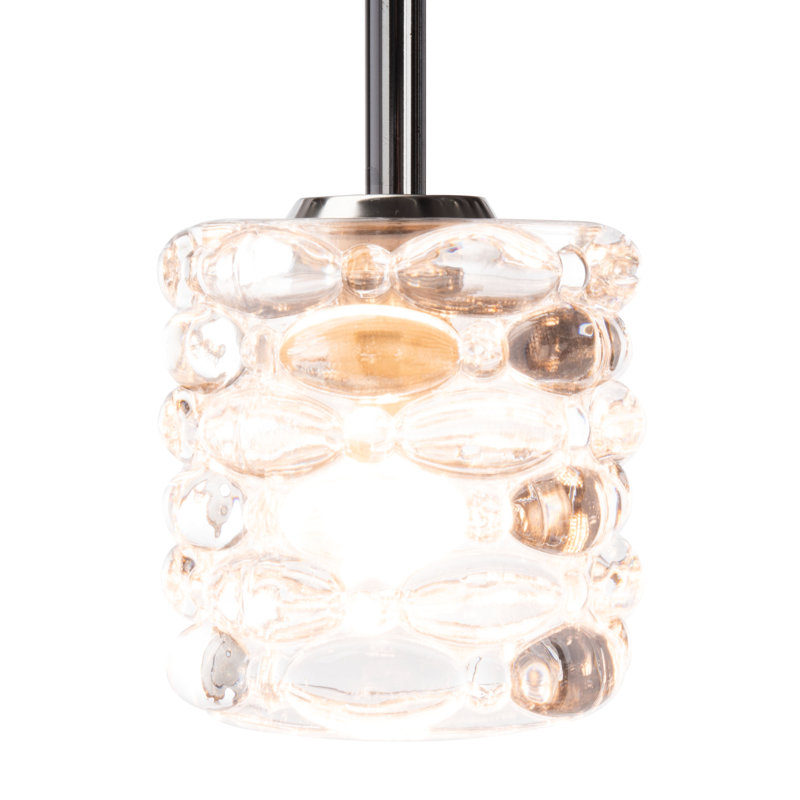 Luminaire suspendu cylindre grappe 5 lumières Brynn