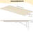 Wall Mounted Folding Table Desk Fold Down Space Saving Laundry Kitchen Workbench Worktable Natural Wood for Home-125812392