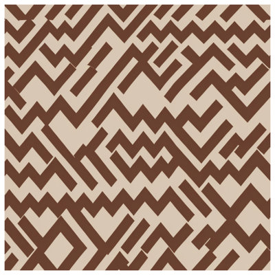 Brown Zigzag Pattern Comforter