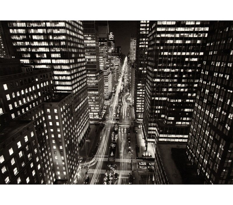 Park Avenue la nuit, New York, H 28 po x l 40 po